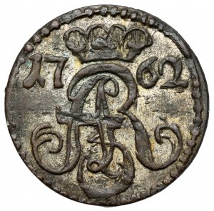 Augustus III Sas, Shelleguard of Torun 1762 DB - rare and BEAUTIFUL
