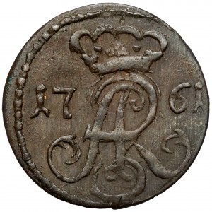 Augustus III Sas, Shelburst of Toruń 1761 DB - s iniciálami