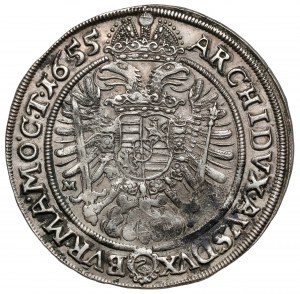 Silesia, Ferdinand III, HALF-TALAR Wroclaw 1655 MI - RARE