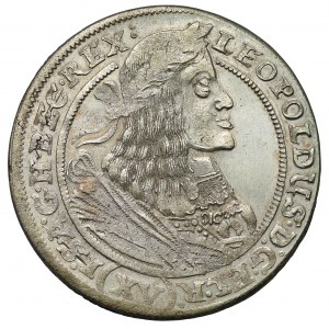 Silesia, Leopold I, 15 krajcars 1661 GH, Wrocław