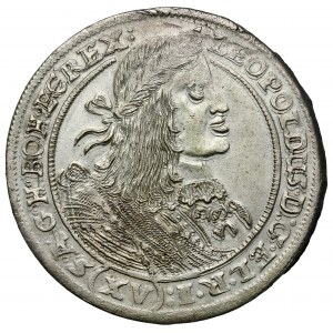 Śląsk, Leopold I, 15 krajcarów 1660 GH, Wrocław