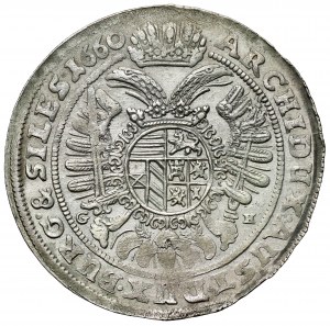 Slezsko, Leopold I, 15 krajcarů 1660 GH, Wrocław