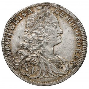 Śląsk, Karol VI, 15 krajcarów 1738 GH, Wrocław