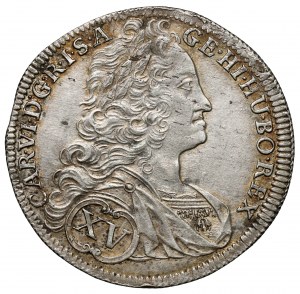 Silesia, Charles VI, 15 krajcars 1738 GH, Wrocław