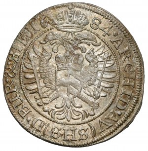 Sliezsko, Leopold I., 6 krajcars 1684 SHS, Wrocław - OZDOBNIK - veľmi zriedkavé