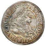 Śląsk, Leopold I, 6 krajcarów 1684 SHS, Wrocław - OZDOBNIK - b.rzadki