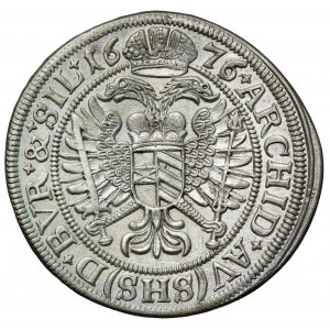 Śląsk, Leopold I, 6 krajcarów 1676 SHS, Wrocław