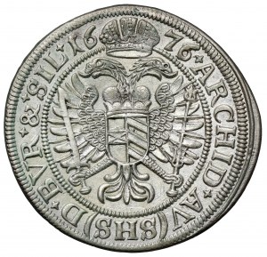 Sliezsko, Leopold I, 6 krajcars 1676 SHS, Wrocław