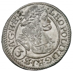 Śląsk, Leopold I, 3 krajcary 1669 SHS, Wrocław