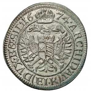 Śląsk, Leopold I, 3 krajcary 1674 FIK, Opole