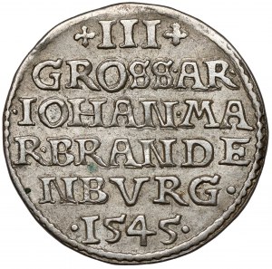 Sliezsko, Jan Kostrzyn, Trojak 1545, Krosno - veľmi vzácne