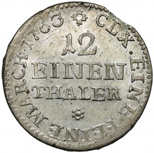 Frederick Christian, 1/12 thaler 1763 FWóF, Drážďany
