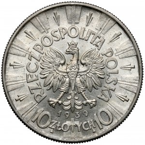 Piłsudski 10 złotych 1939