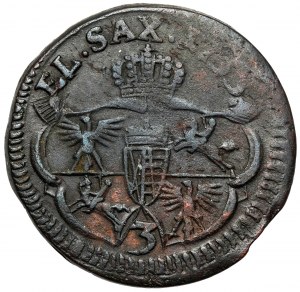 August III Saxon, Gubin penny 1753 - AUGUSTUS - rare