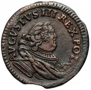 August III Saxon, Gubin penny 1754 (H) - AVGVSTVS - small head