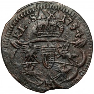 August III Sas, Grosz 1754 - H