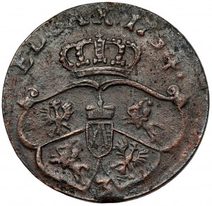 August III Sas, Penny 1754 (3) - tečka za datem
