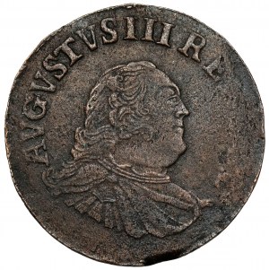 August III Saxon, Grünthal penny? 1755 (3) - SA-X error - b.rare