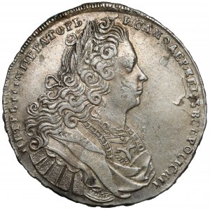 Russia, Pietro II, Rublo 1728, Mosca - primo tipo