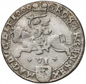 Jan II Kazimierz, Szóstak Wilno 1666 TLB