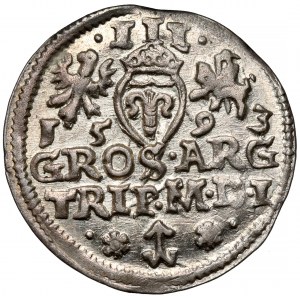 Zygmunt III Waza, Trojak Wilno 1593 - Platina