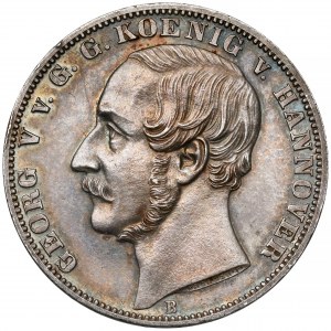 Hannover, Georg V, Commemorative thaler 1865-B - RARE