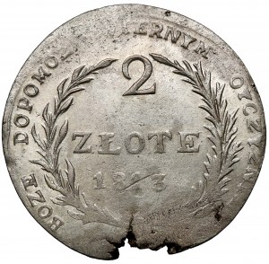 Siege of Zamosc, 2 gold 1813 - offset 3