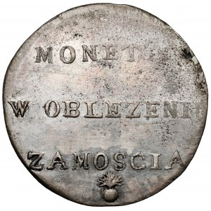 Oblężenie Zamościa, 2 złote 1813 - z lustrem tła