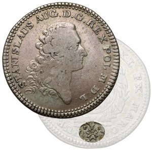 Poniatowski, Deux zlotys 1766 FS - SANS NOMINAL - rareté