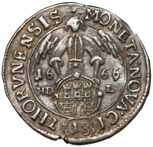 John II Casimir, Ort Torun 1666 HDL - very rare