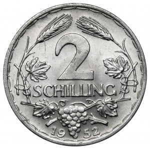 Austria, 2 schilling 1952 - rzadkie