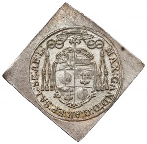 Rakousko, Max Gandolf von Kuenburg, 1/9 tolaru 1673, Salzburg - KLIPA