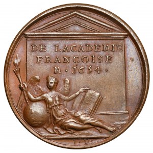 Francja, Ludwik XVIII (1814-1824), Medal z serii Wielcy Francuzi - Jean-Louis Guez de Balzac
