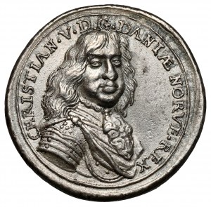 Dánsko, Christian V (1670-1699) Medaile bez data - UBIQVE LEO