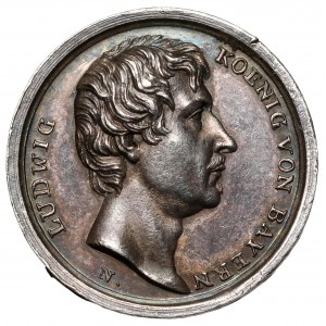 Bawaria, Ludwig I, Medal 1825 - Heil Dem König
