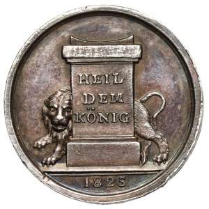 Niemcy, Bawaria, Ludwig I, Medal 1825 - Heil Dem König