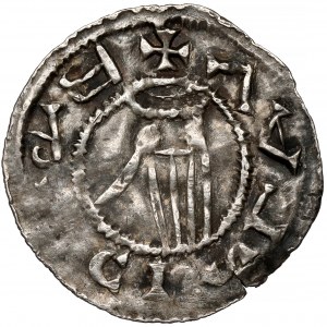 Czechy, Brzetysław I, Denar (1028-1034) Ołomuniec