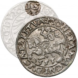 Sigismund II Augustus, Vilnius 1553 half-penny - rare