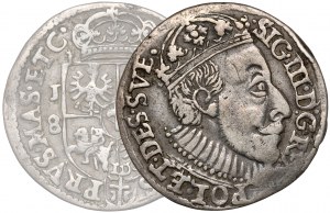 Sigismund III Vasa, Trojak Olkusz 1588 - TARCZA - B.RZADKI