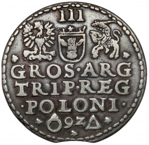 Sigismondo III Vasa, Trojak Malbork 1592