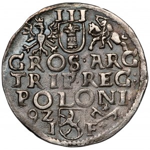 Zygmunt III Waza, Trojak Poznań 1592 - data z lewej