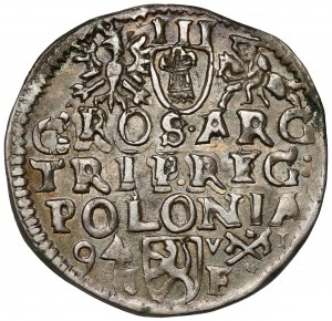 Sigismondo III Vasa, Trojak Poznań 1594 - allungata e VI