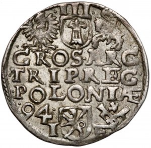 Sigismondo III Vasa, Trojak Poznań 1594 - esteso