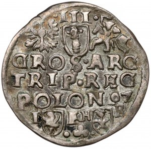 Zygmunt III Waza, Trojak Poznań 1597 - data w wierszu