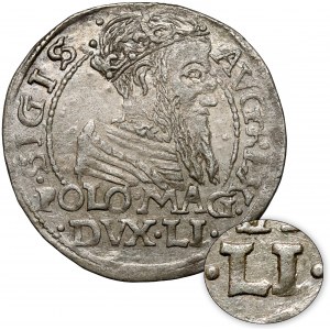 Zygmunt II August, Grosz na stopę polską 1566, Tykocin - B.RZADKI