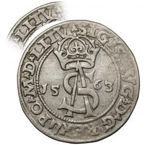 Zygmunt II August, Trojak Wilno 1563 - LITV - rzadki