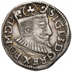 Sigismund III Vasa, Trojak Wschowa 1595 - with check.
