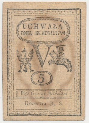 5 penny 1794