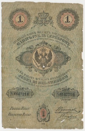 Królestwo Polskie, 1 rubel srebrem 1853 - jeden z najrzadszych roczników