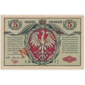 5 mkp 1916 Generał - MUSTER ...Biletów - A 0000000